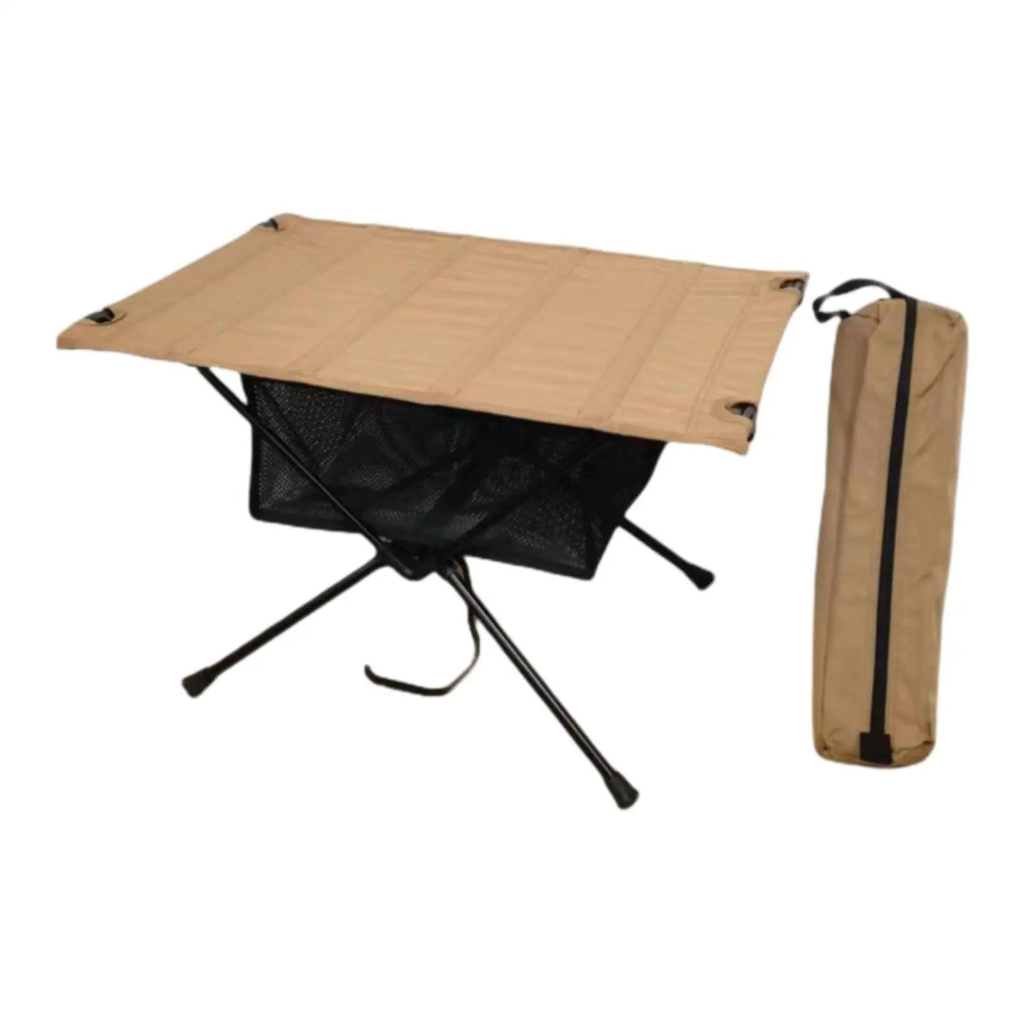 Outdoor Foldable Table with Carry Bag Heavy Duty Easy to Clean Outdoor Furniture for Beach Catering Backyard Mountaineering BBQ