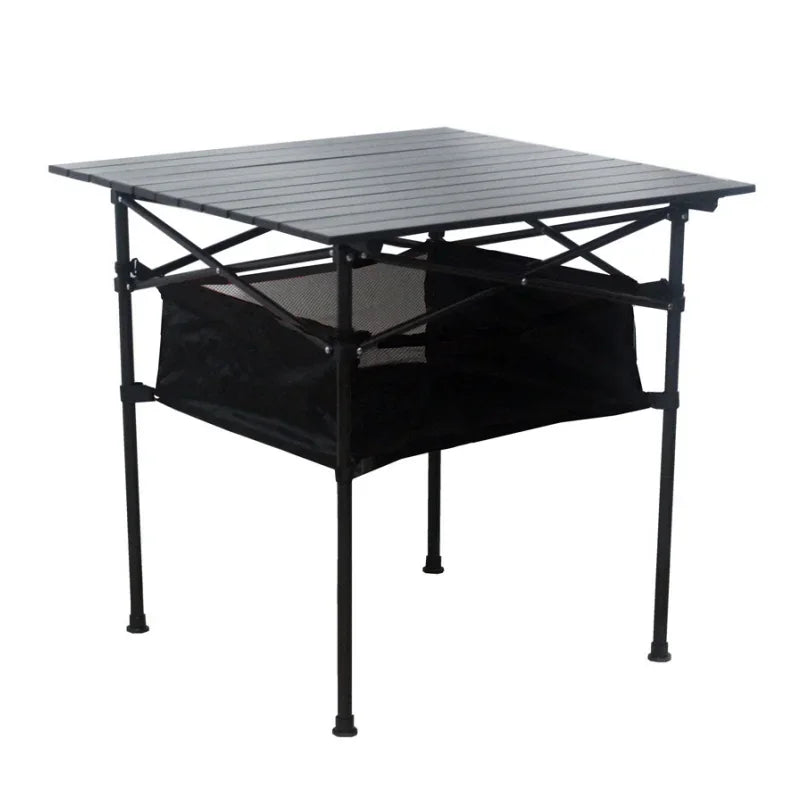 Outdoor Folding Long Table Tourist Portable Storage Egg Roll Table Camping Desk Barbecue Easy To Install Picnic Outdoor Tables