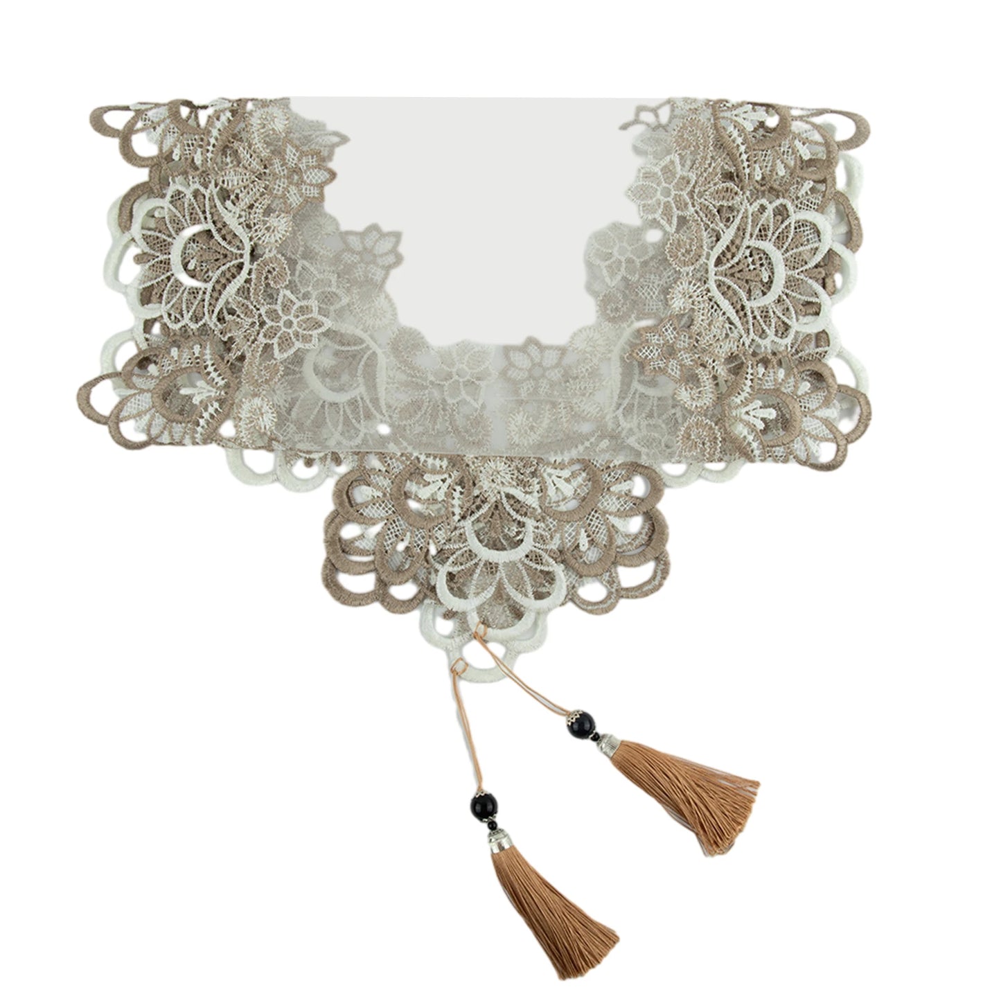 Lace Tablecloth TV Cabinet Tablecloth European Lace Table Runner Embroidered Long Strip Anti-dust Tassel Dresser Cover