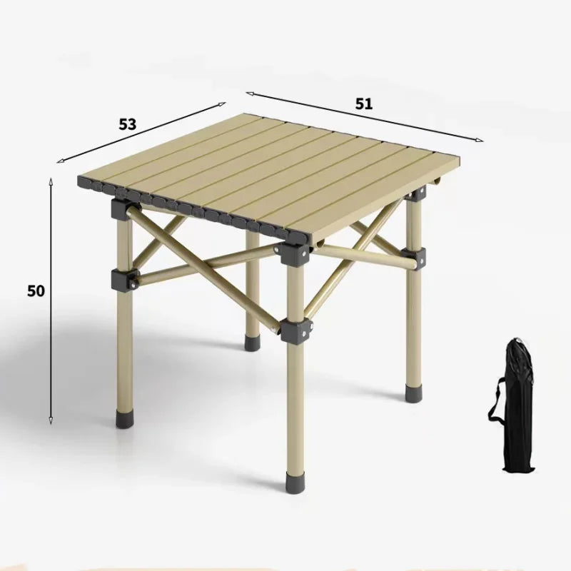 Outdoor Folding Long Table Tourist Portable Storage Egg Roll Table Camping Desk Barbecue Easy To Install Picnic Outdoor Tables