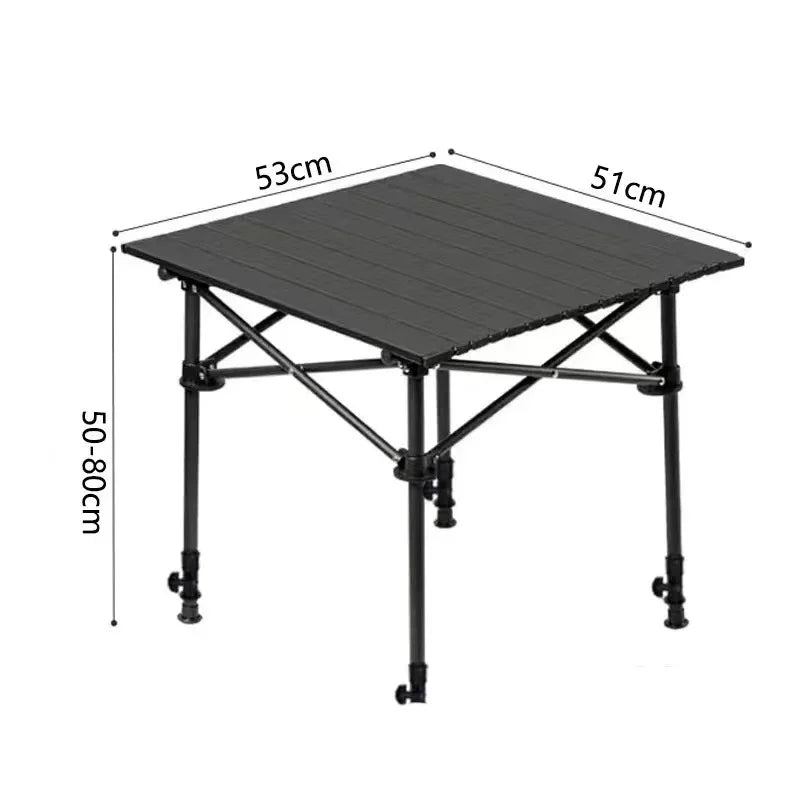 Outdoor Folding Long Table Tourist Portable Storage Egg Roll Table Camping Desk Barbecue Easy To Install Picnic Outdoor Tables