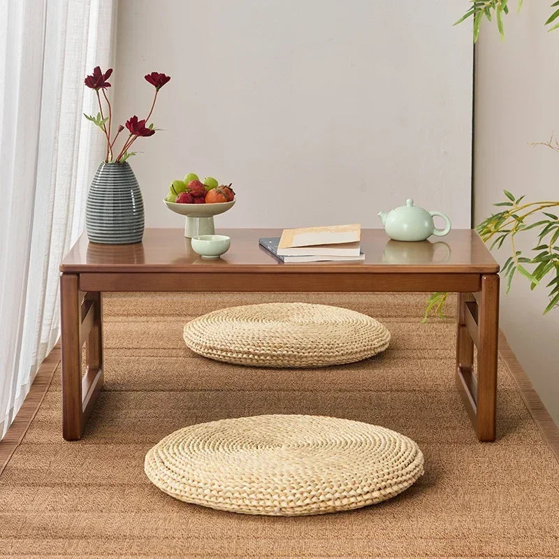 Foldable Bamboo Tea Table Minimalist Floor-Standing Low Coffee Table Multi-Purpose Tatami Desk Compact and Stylish Laptop Tables