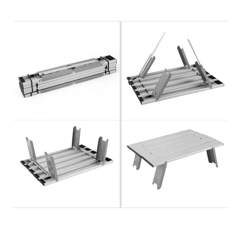Outdoor ultra-light and convenient mini aluminum alloy table ultra-small folding leisure table tent camping table tea table