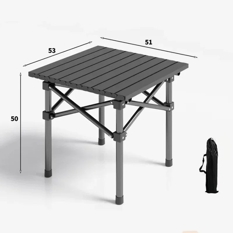 Outdoor Folding Long Table Tourist Portable Storage Egg Roll Table Camping Desk Barbecue Easy To Install Picnic Outdoor Tables