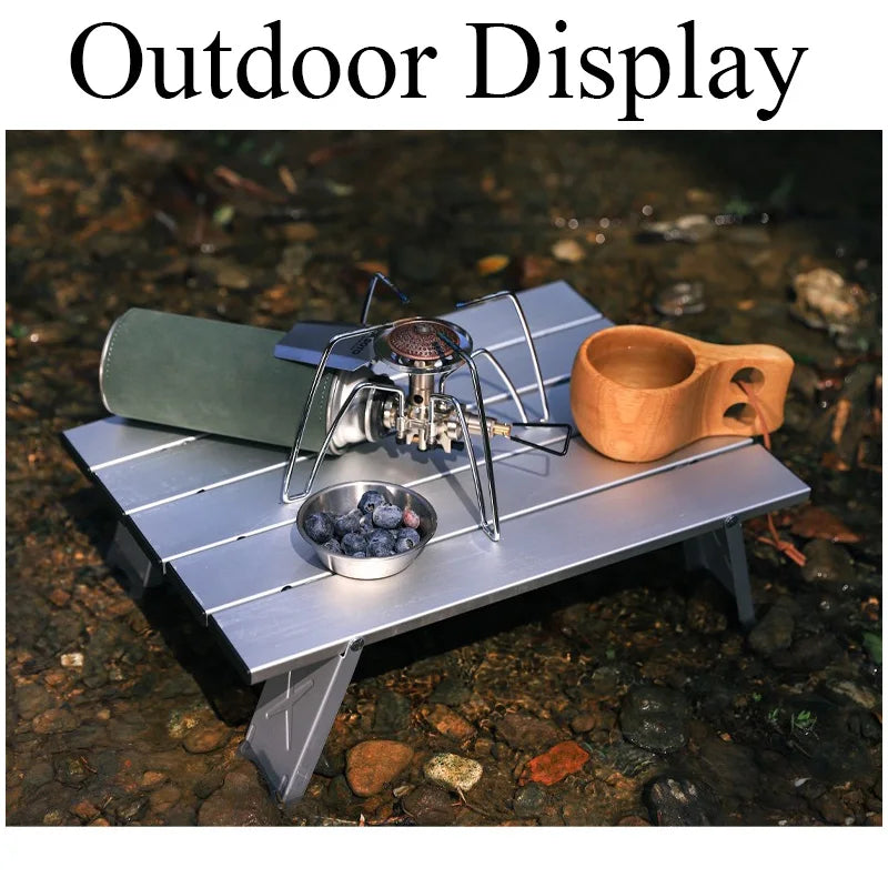 Outdoor ultra-light and convenient mini aluminum alloy table ultra-small folding leisure table tent camping table tea table