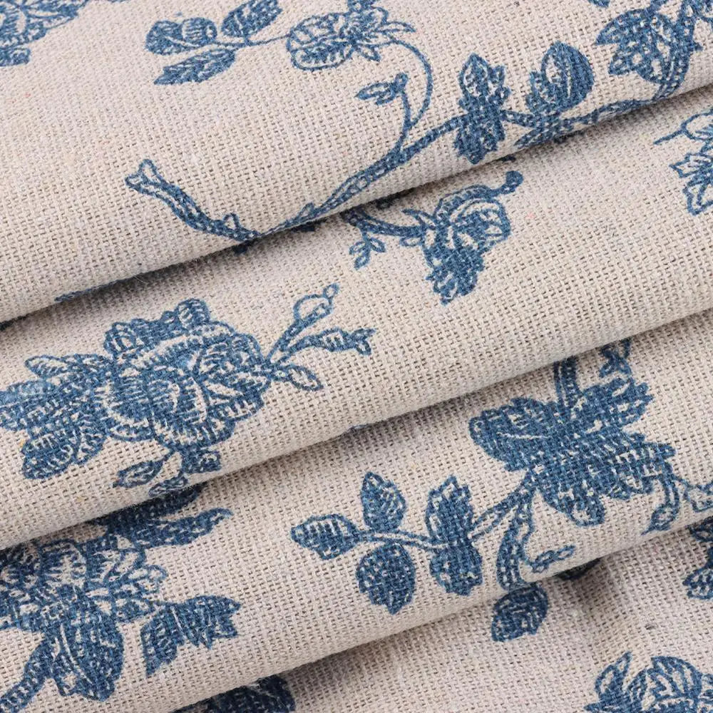 Cotton Small Round Table Cloth BlueTable Cloth Circle/Square Floral Tablecloth Home